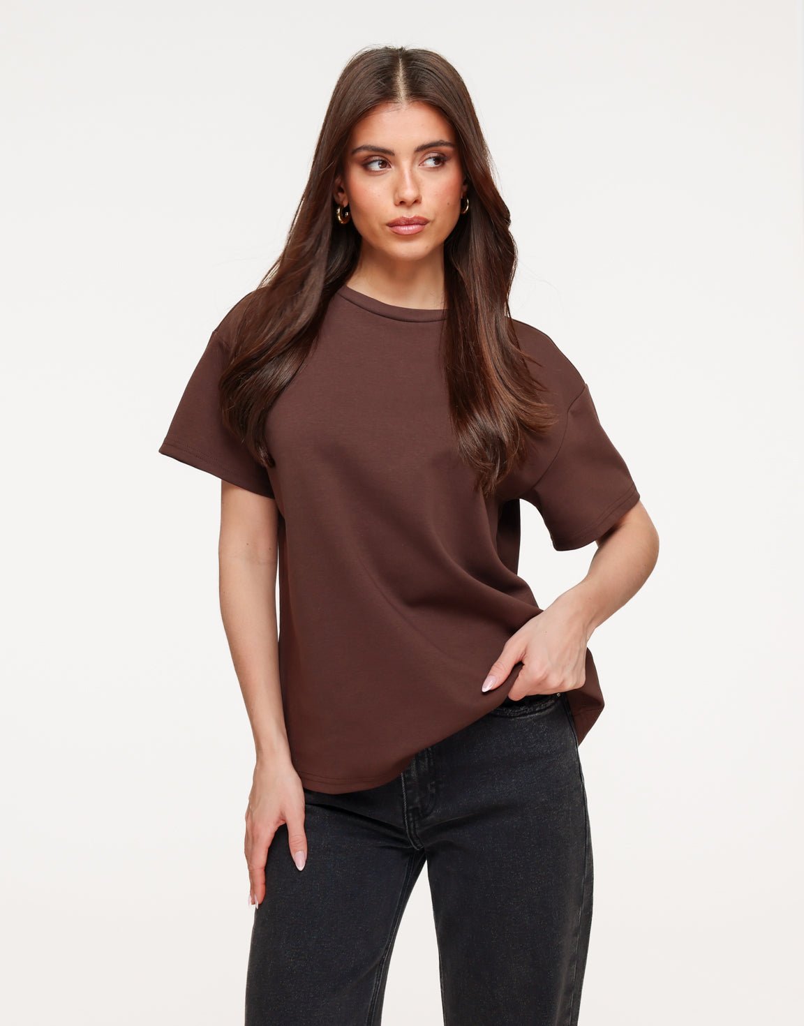 Brown Oversized - T-shirt - Olivia & Kate