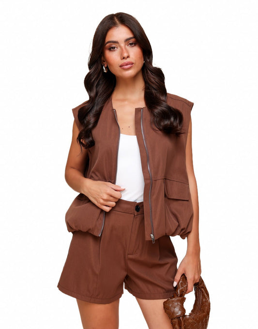 Bruine Parachute - Short - Olivia & Kate