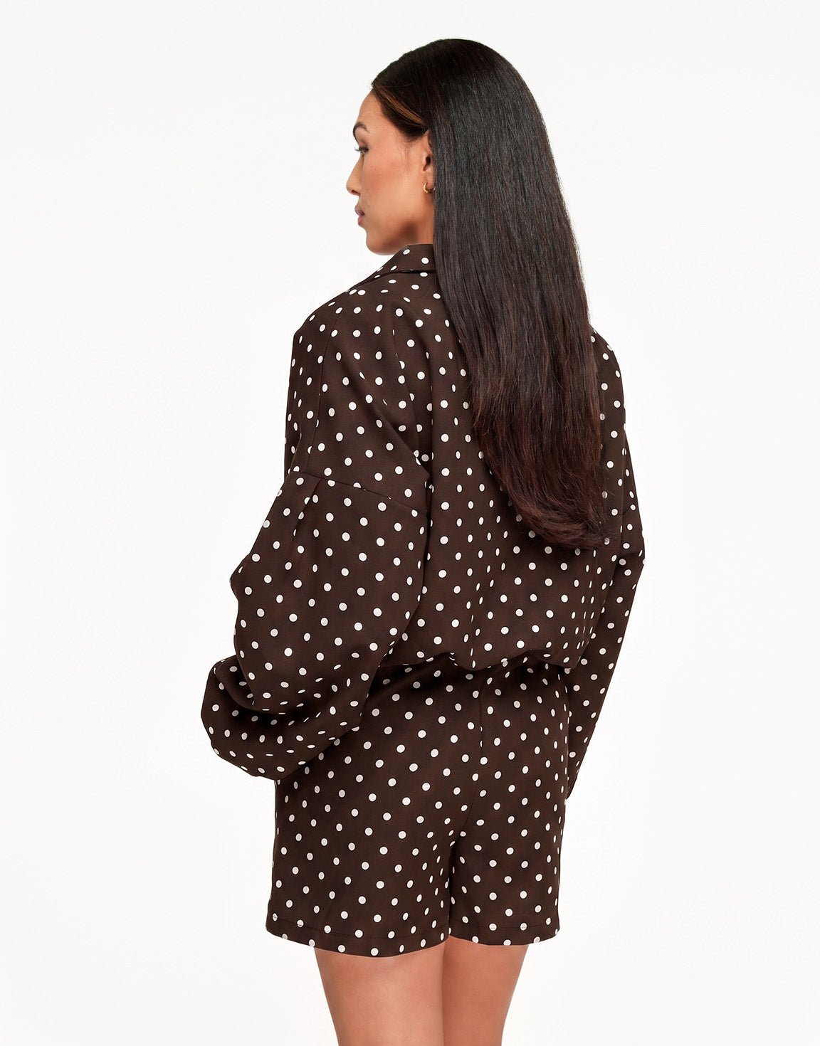 Bruine Polkadot Oversized - Set - Olivia & Kate