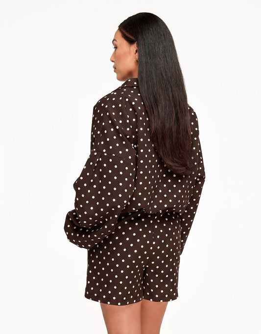 Bruine Polkadot Oversized - Set - Olivia & Kate