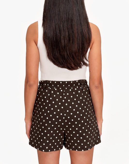 Bruine Polkadot - Short - Olivia & Kate