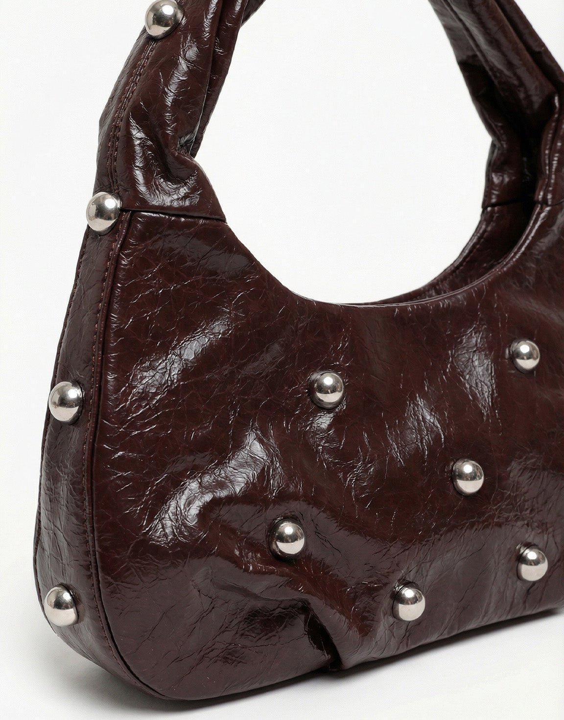 Bruine PU Leren Balletjes - Tas - Olivia & Kate