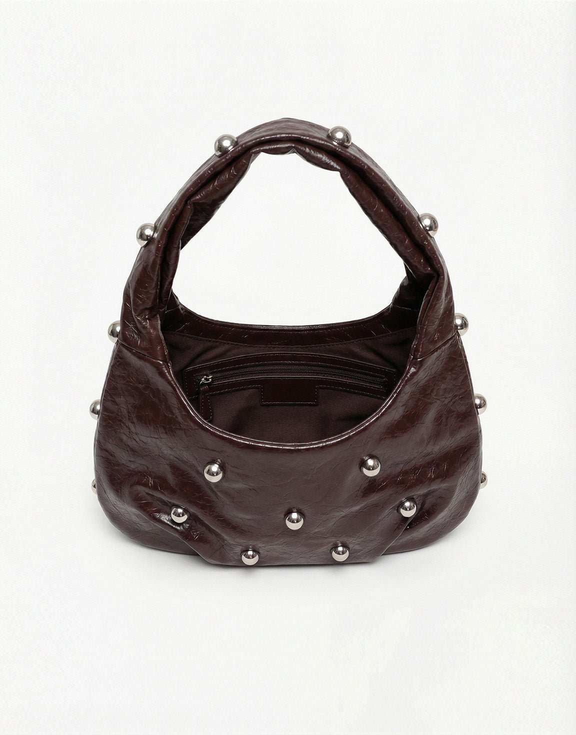 Bruine PU Leren Balletjes - Tas - Olivia & Kate