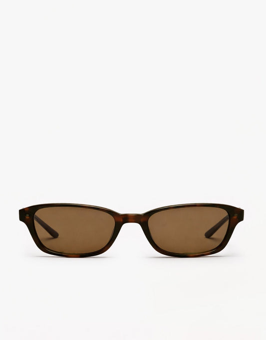 Bruine Rechthoekige Montuur - Zonnebril - Olivia & Kate