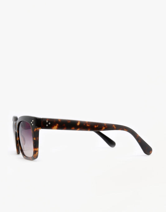 Bruine Vierkante Classic - Zonnebril - Olivia & Kate