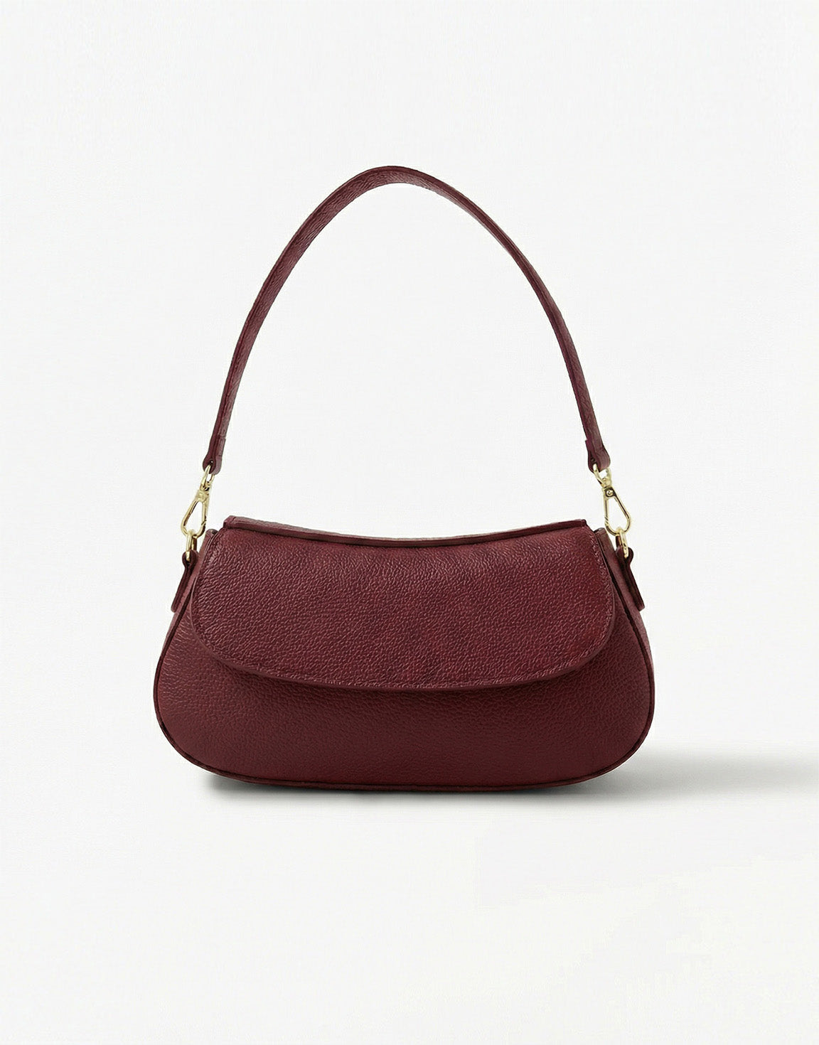Burgundy Elegante Leren - Tas