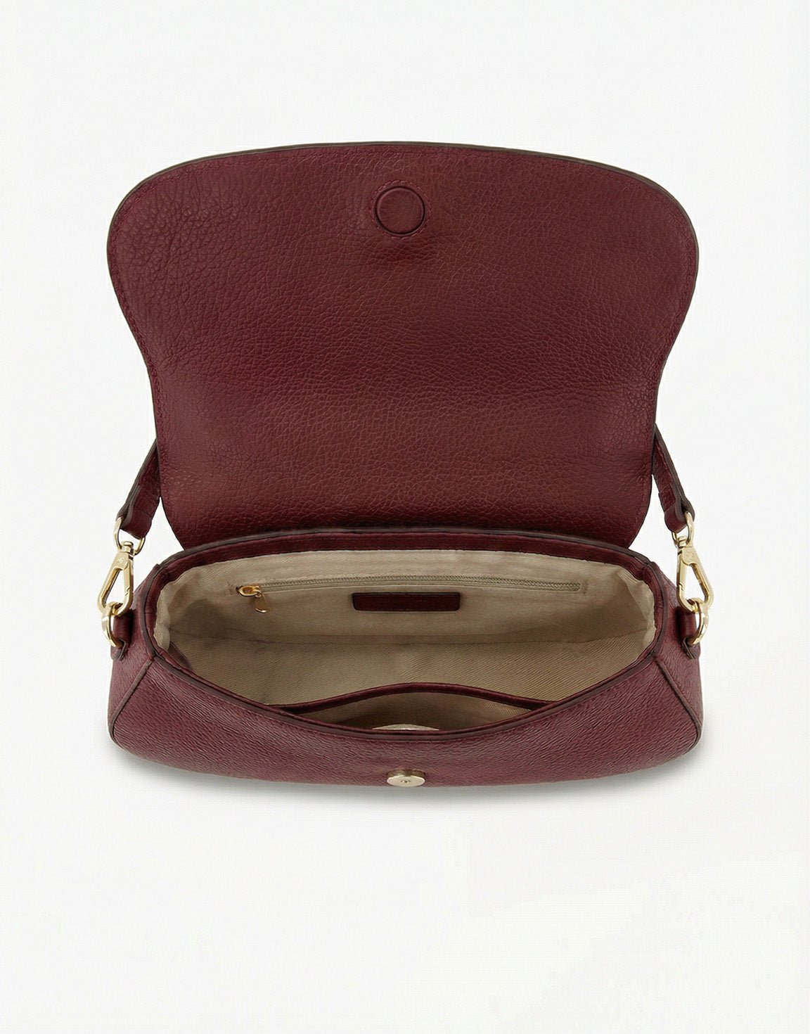Burgundy Elegante Leren - Tas - Olivia & Kate