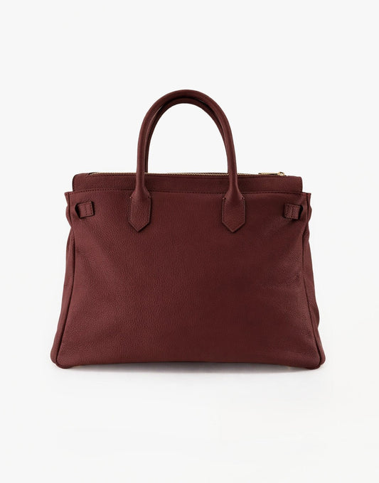 Burgundy Grote Gouden Details - Tas - Olivia & Kate