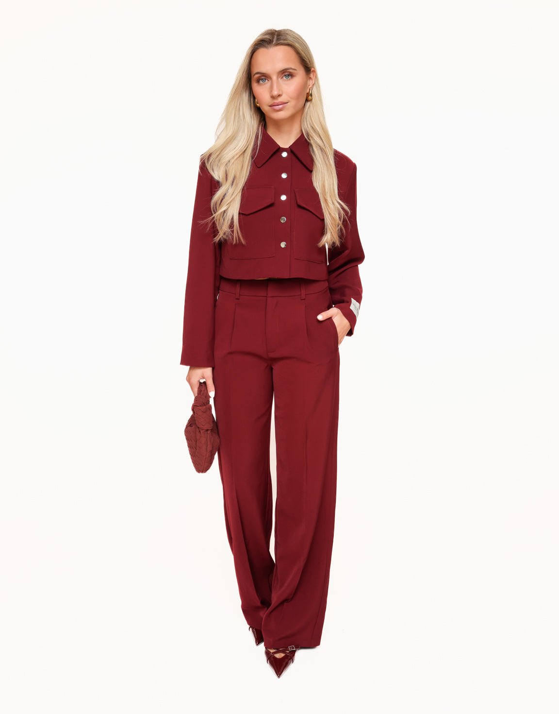 Burgundy Rode STUDIO - Pantalon - Olivia & Kate
