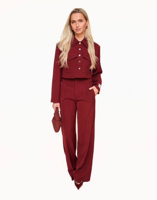 Burgundy Rode STUDIO - Pantalon - Olivia & Kate