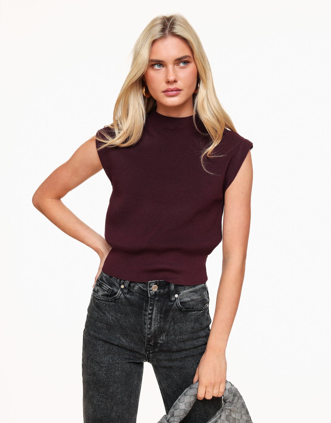 Burgundy Spencer - Top - Olivia & Kate