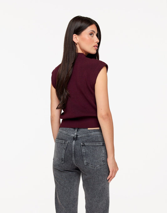 Burgundy Spencer - Top - Olivia & Kate