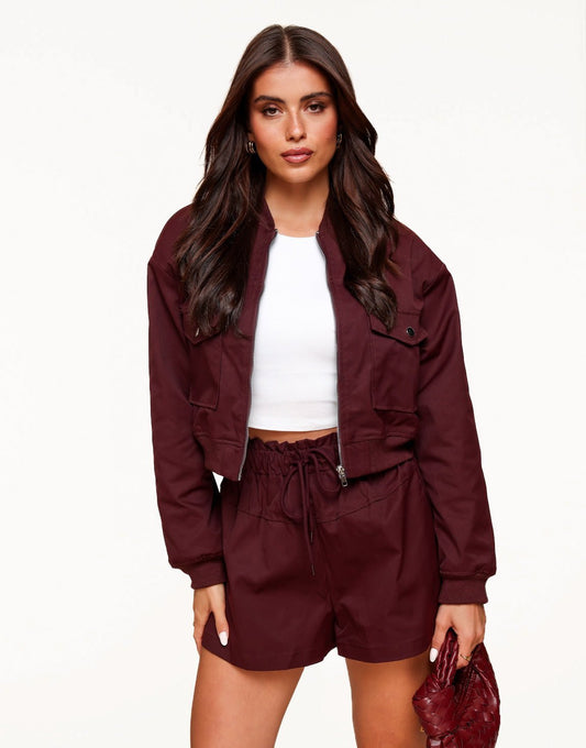 Burgundy Wijde - Short - Olivia & Kate