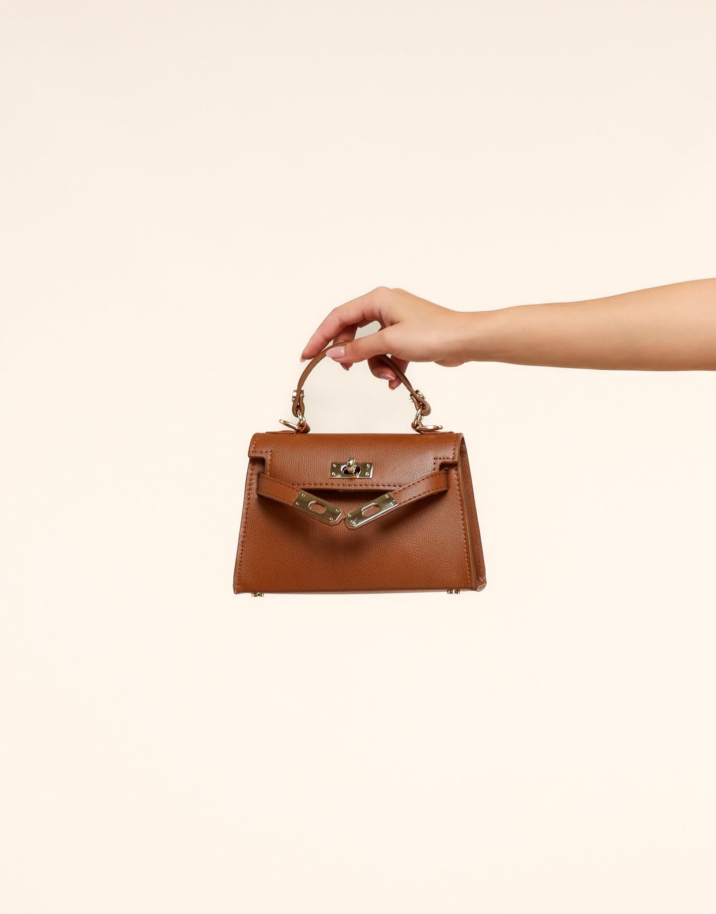 Camel Gouden Detail - Tas - Olivia & Kate