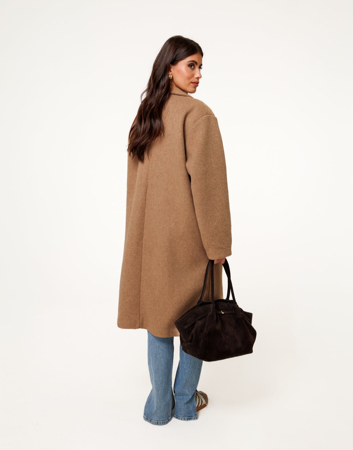 Camel Lange Zachte - Jas - Olivia & Kate