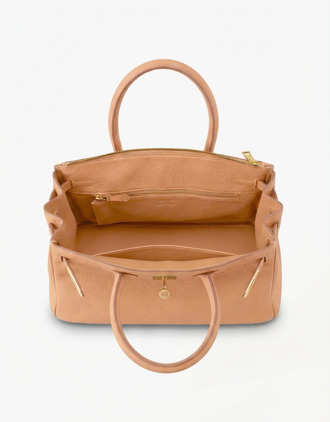 Camel Middel Gouden Details - Tas - Olivia & Kate