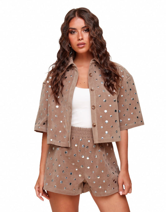 Camel Studs - Short - Olivia & Kate