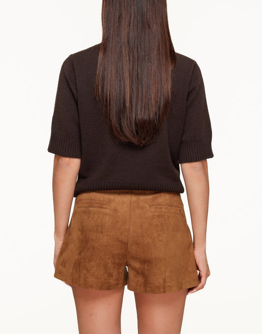 Camel Suede Short - Set - Olivia & Kate