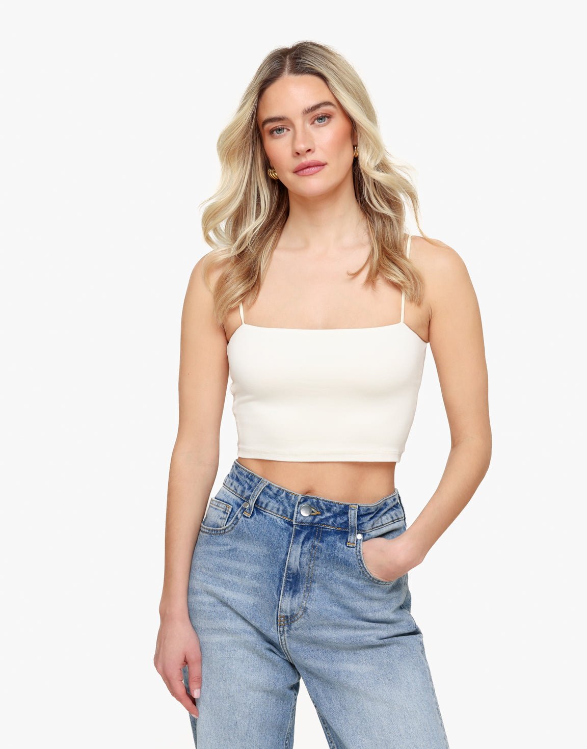 Creme Basic Bandeau - Top - Olivia & Kate