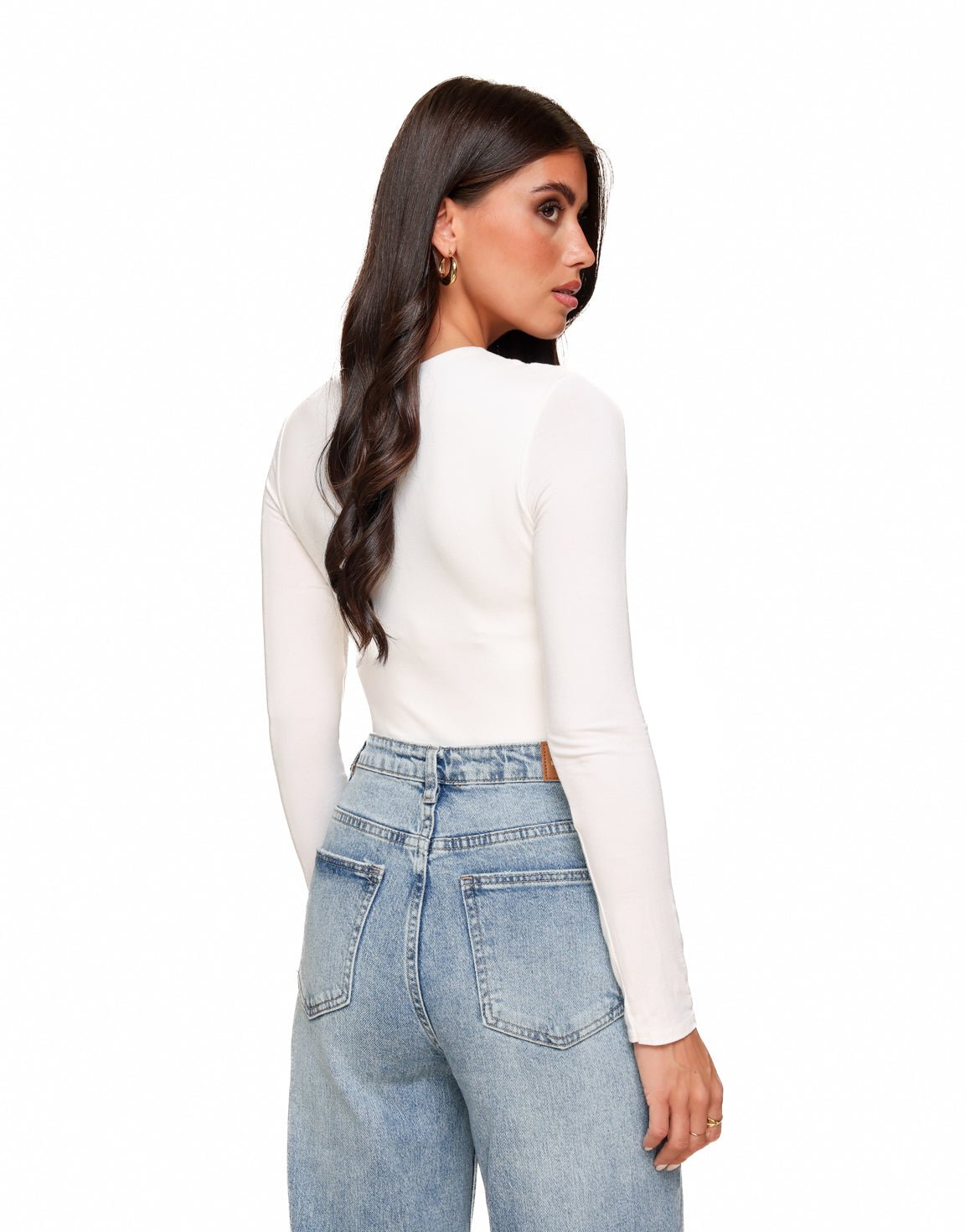 Creme Basic LS - Top - Olivia & Kate