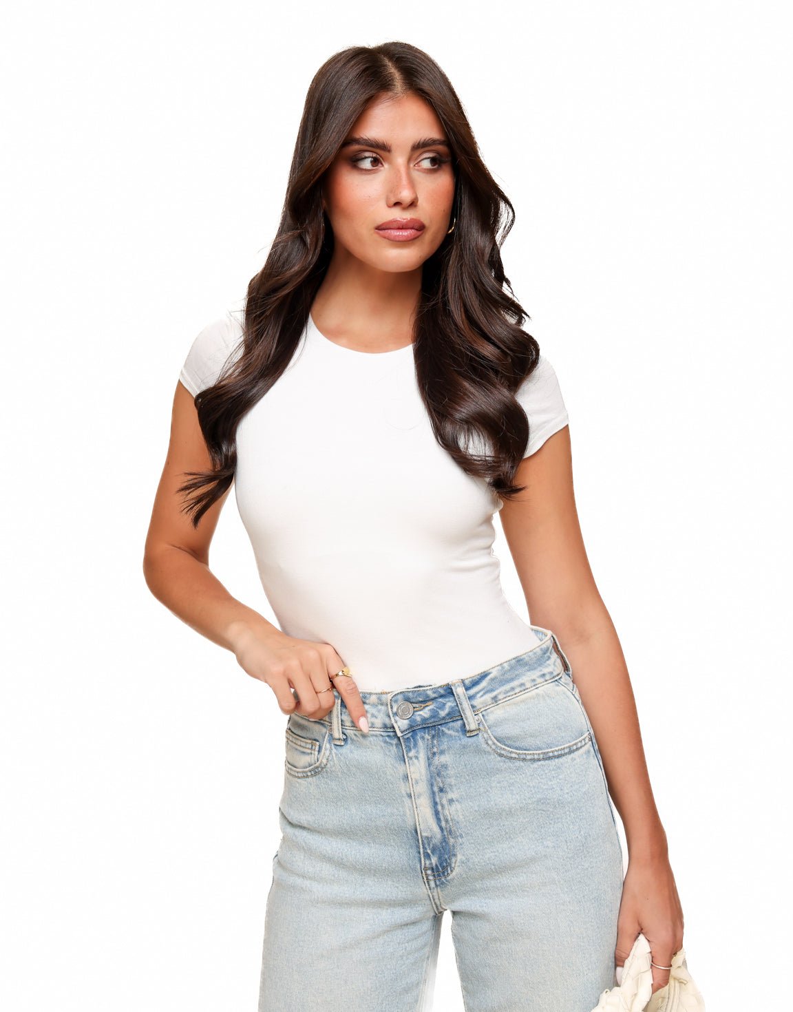 Creme Basic SS - Top - Olivia & Kate