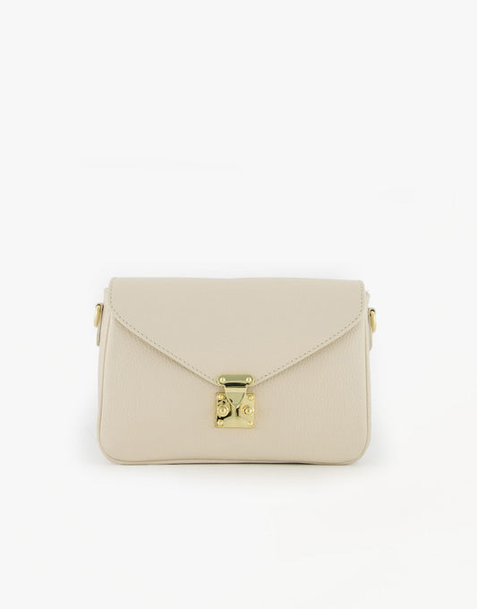 Creme Classic Leren - Tas - Olivia & Kate
