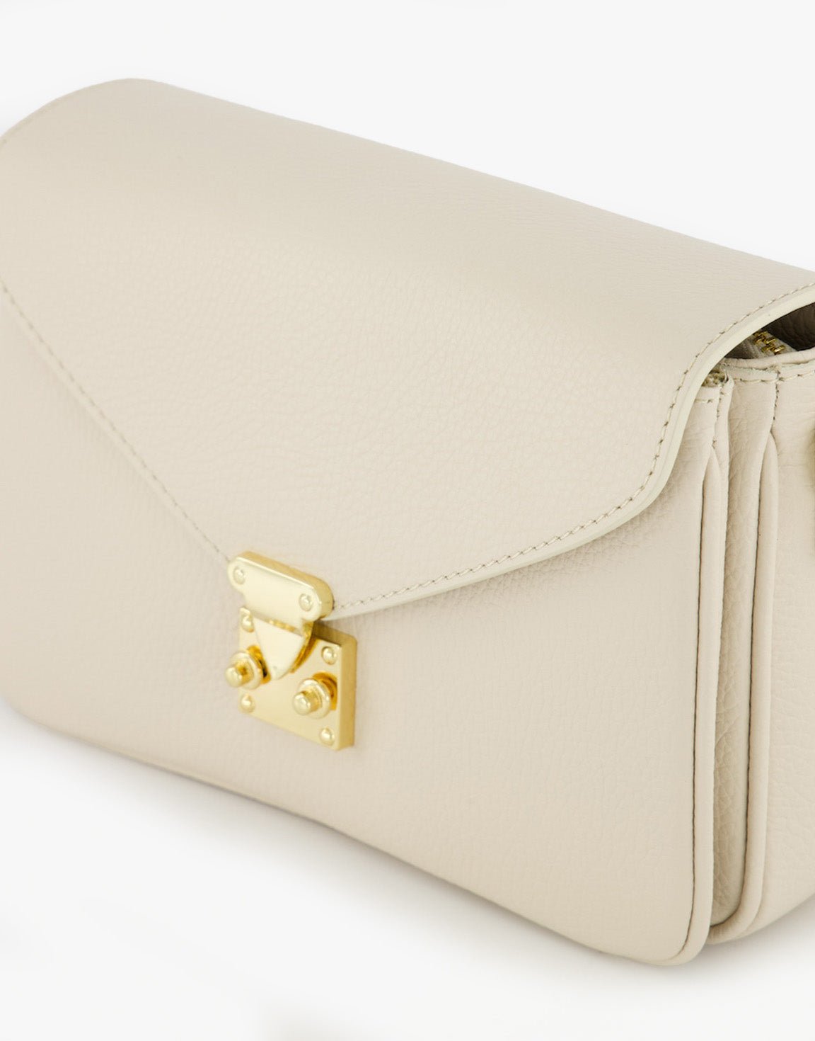 Creme Classic Leren - Tas - Olivia & Kate