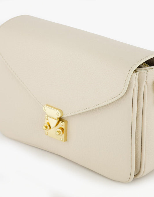 Creme Classic Leren - Tas - Olivia & Kate