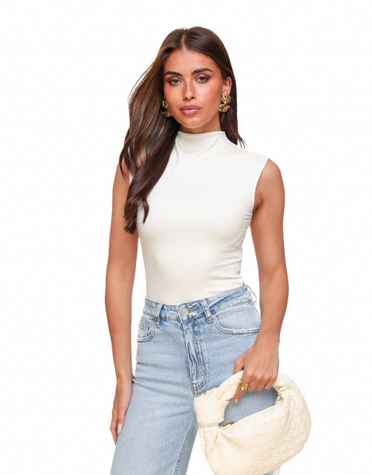 Creme Col SS - Top - Olivia & Kate