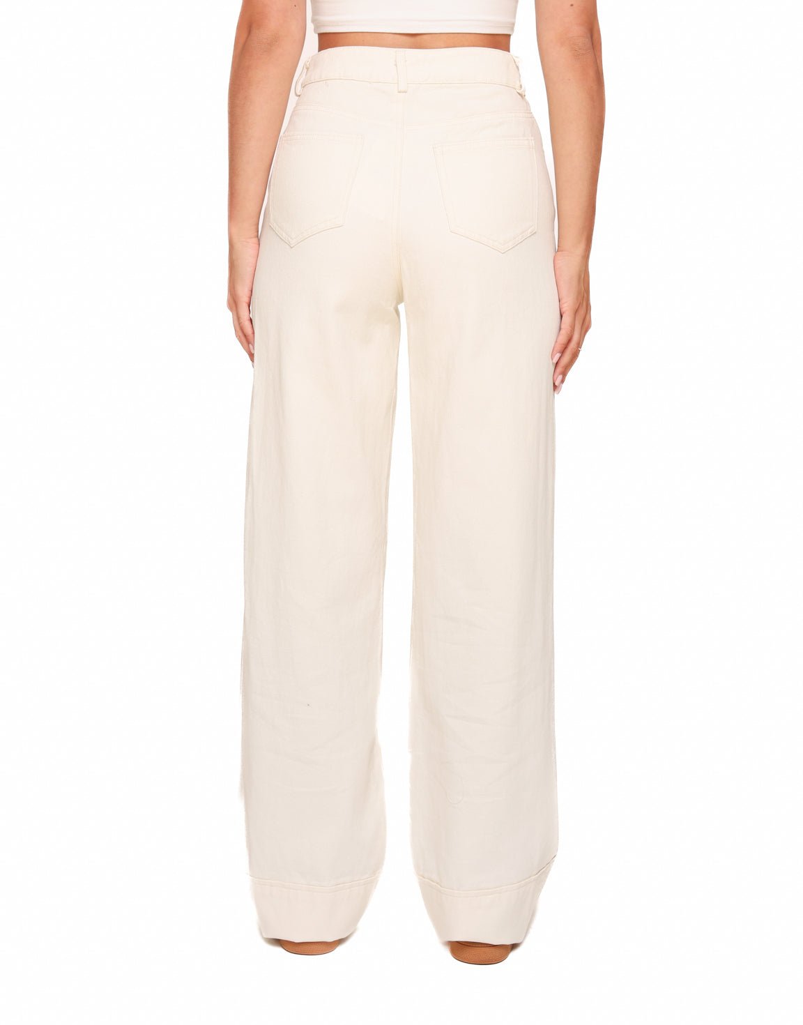 Creme Denim Strikjes - Set - Olivia & Kate