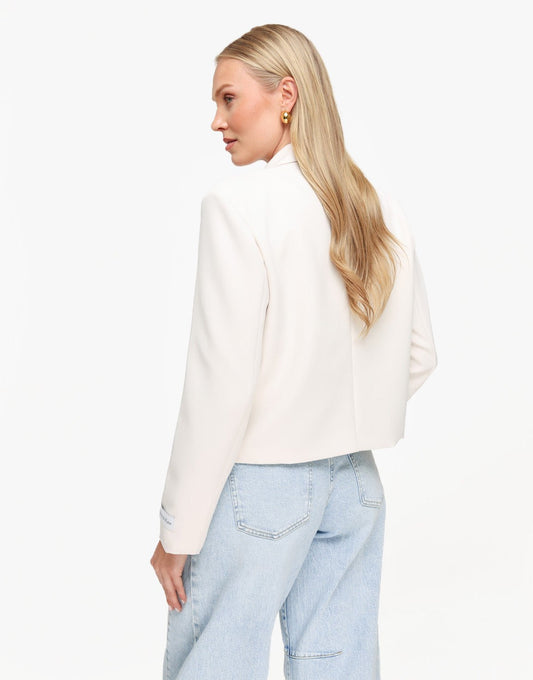 Creme Edit Cropped - Blazer - Olivia & Kate