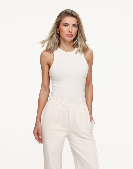 Creme Fine Rib - Top - Olivia & Kate