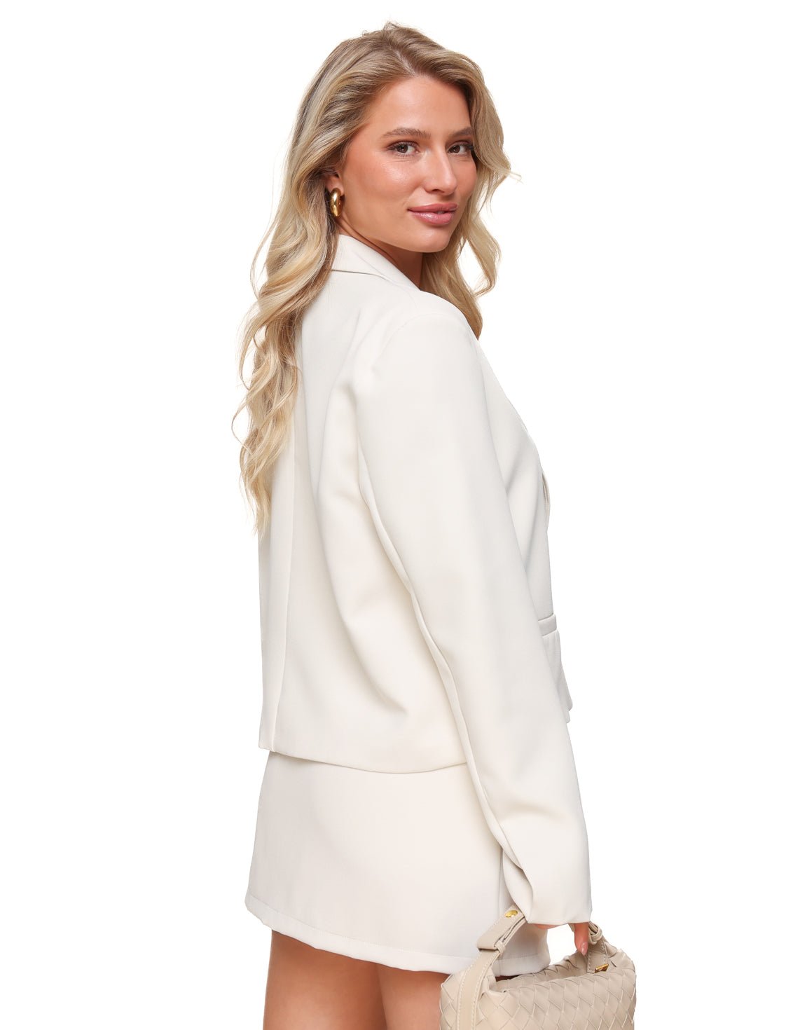 Creme F/W Edit Cropped Blazer Skort - Set - Olivia & Kate
