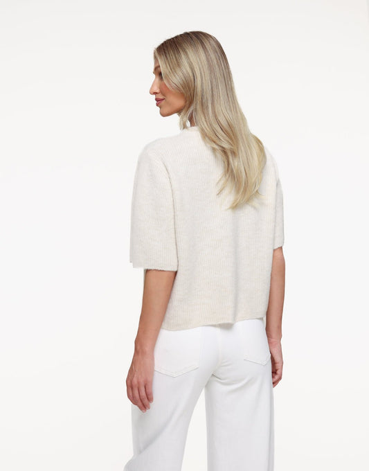 Creme Gebreide 3/4 Mouwen - Vest - Olivia & Kate