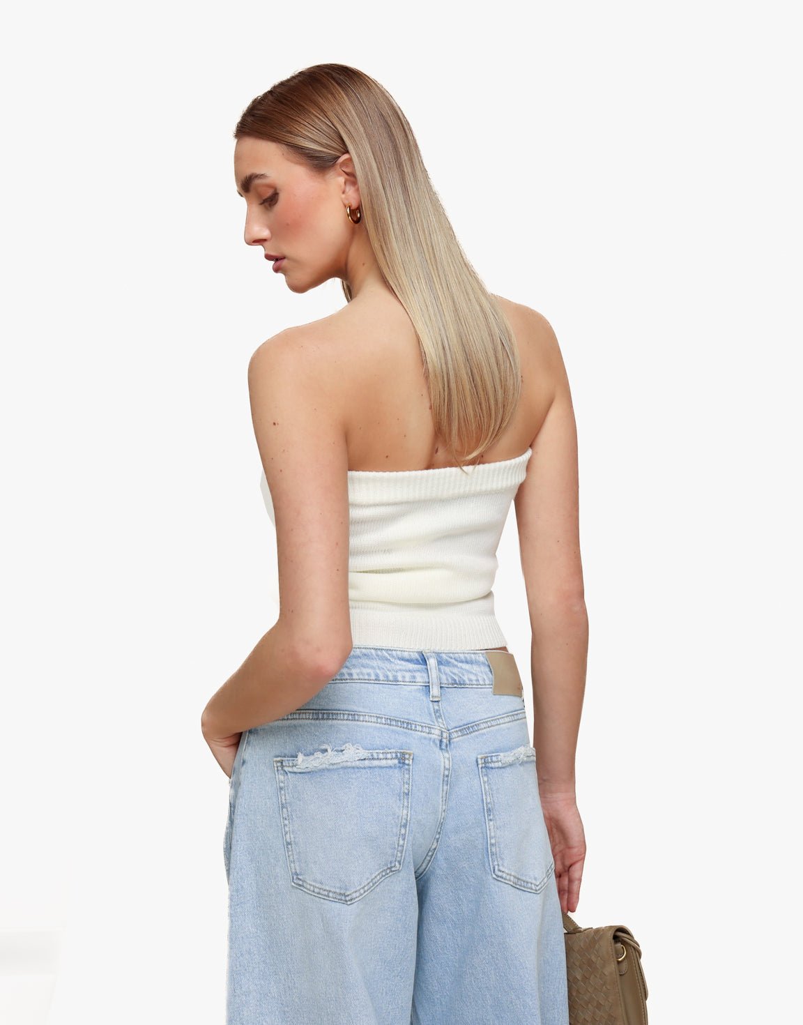 Creme Gebreide Tube - Top - Olivia & Kate