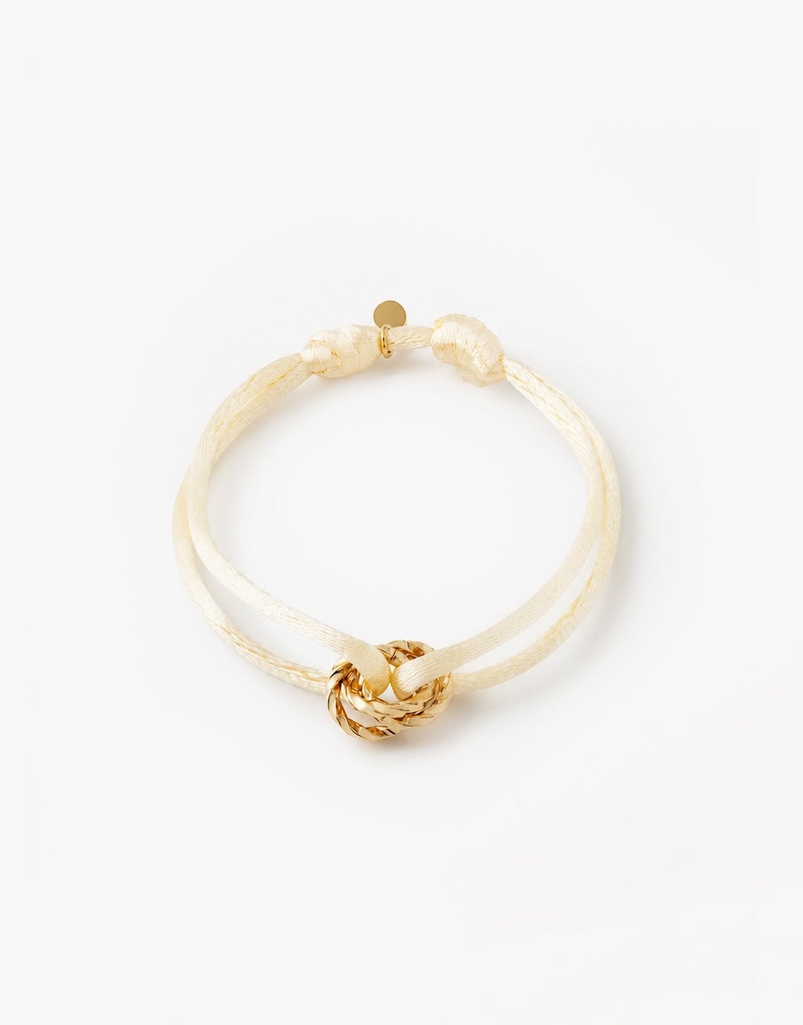 Creme Gedraaide Ringetjes Touw - Armband - Olivia & Kate