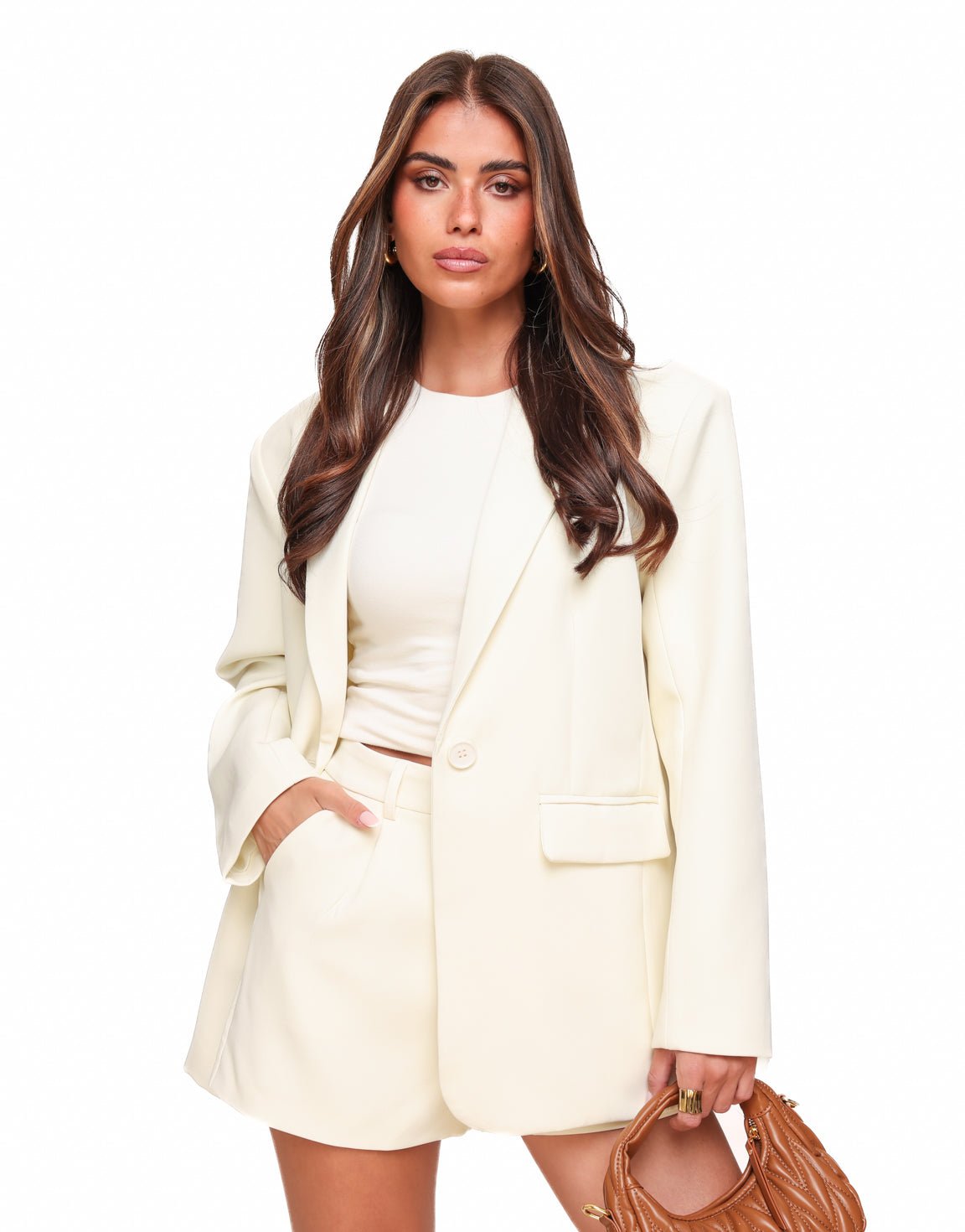 Creme Lange Zomer - Blazer - Olivia & Kate
