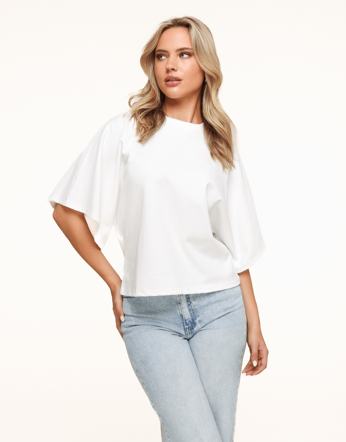 Creme Oversized SS - T-shirt - Olivia & Kate