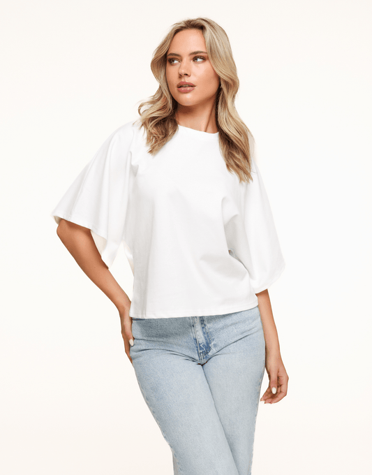 Creme Oversized SS - T-shirt - Olivia & Kate
