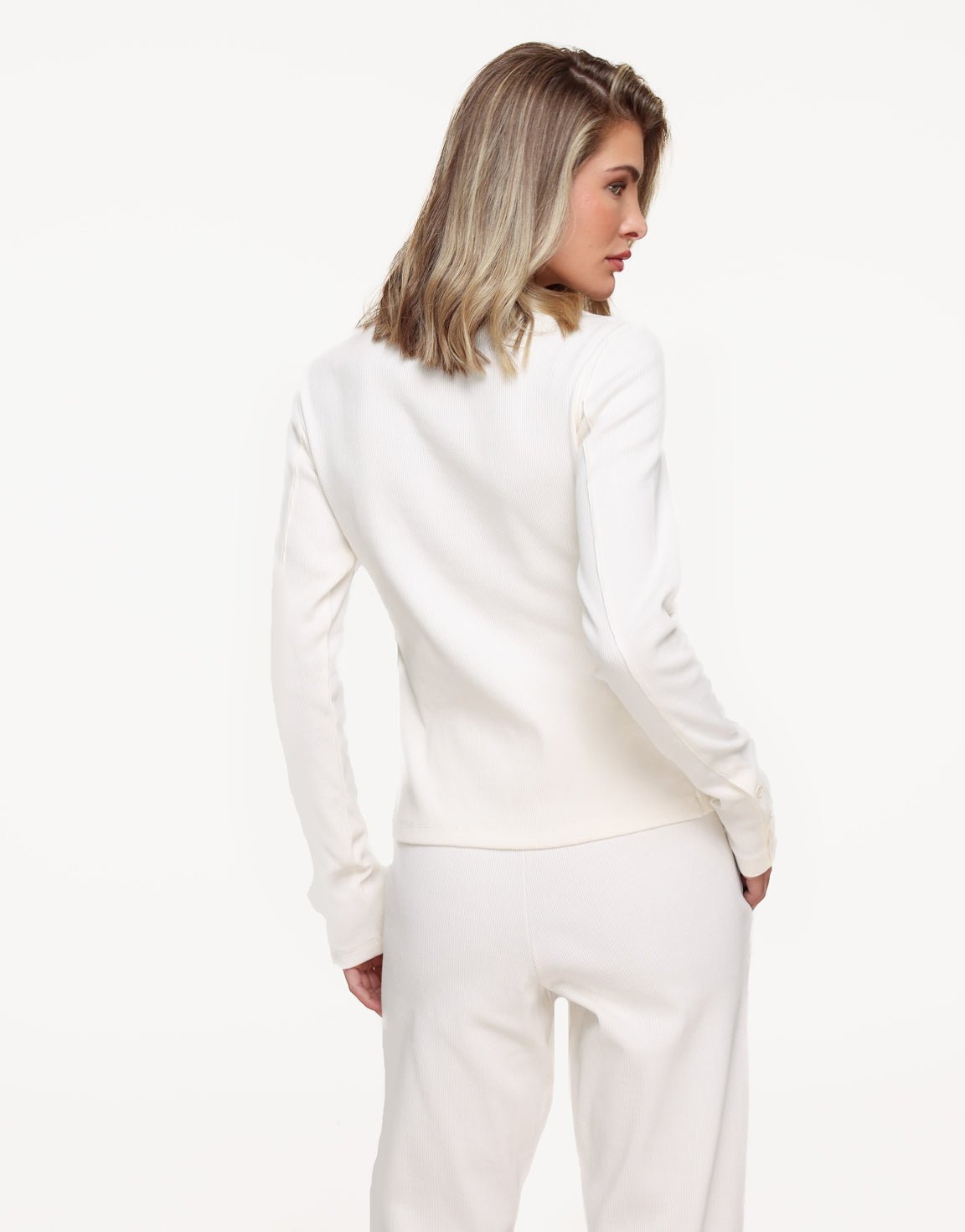 Creme Ribbel Lounge - Top - Olivia & Kate