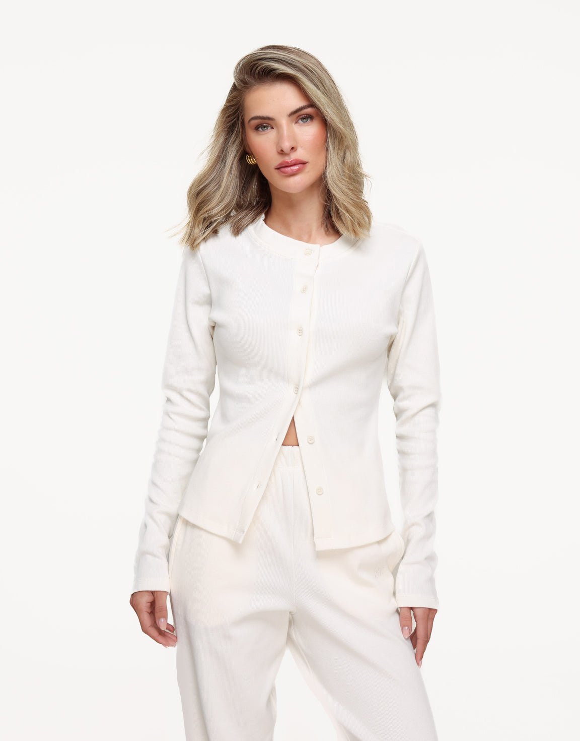 Creme Ribbel Lounge - Top - Olivia & Kate