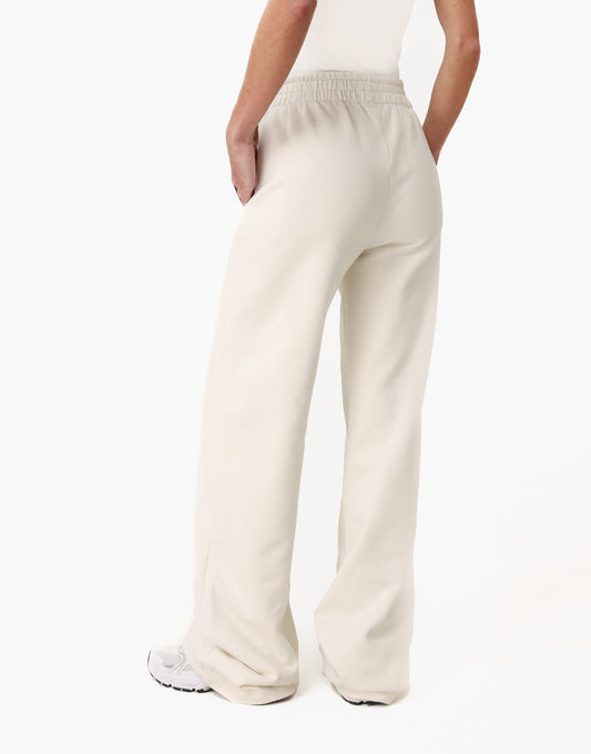Creme Wijde Naden Jogging - Broek - Olivia & Kate