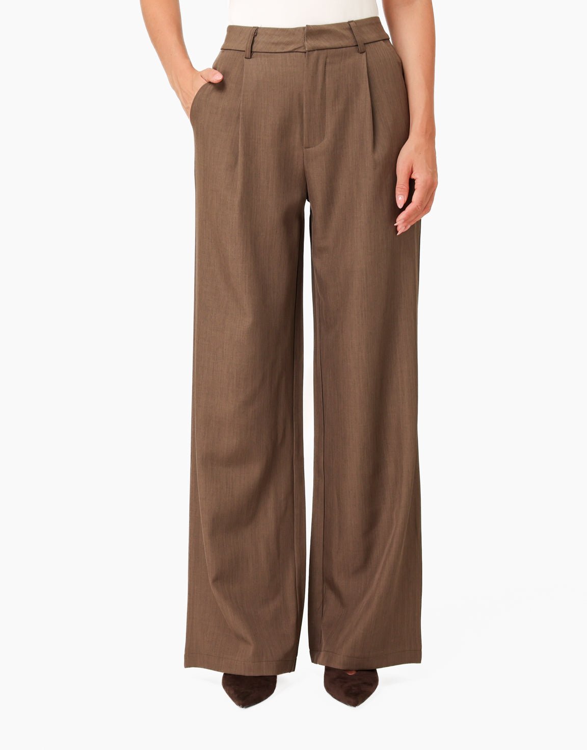 Donker Taupe Stevige Classic Detail - Set - Olivia & Kate