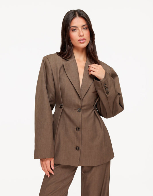 Donker Taupe Stevige Classic Detail - Set - Olivia & Kate