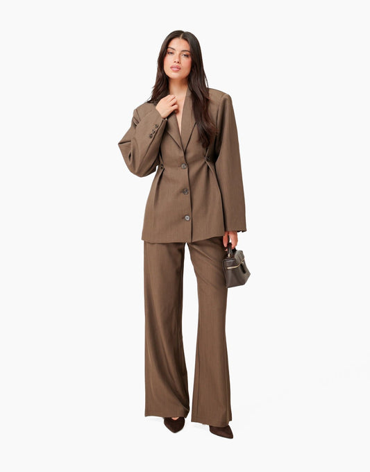 Donker Taupe Stevige Classic Detail - Set - Olivia & Kate