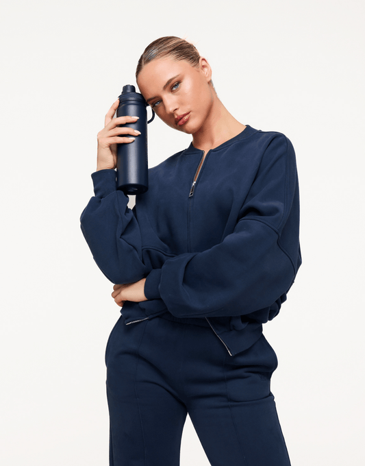 Donkerblauwe Olivia & Kate Stainless Steel - Waterfles - Olivia & Kate