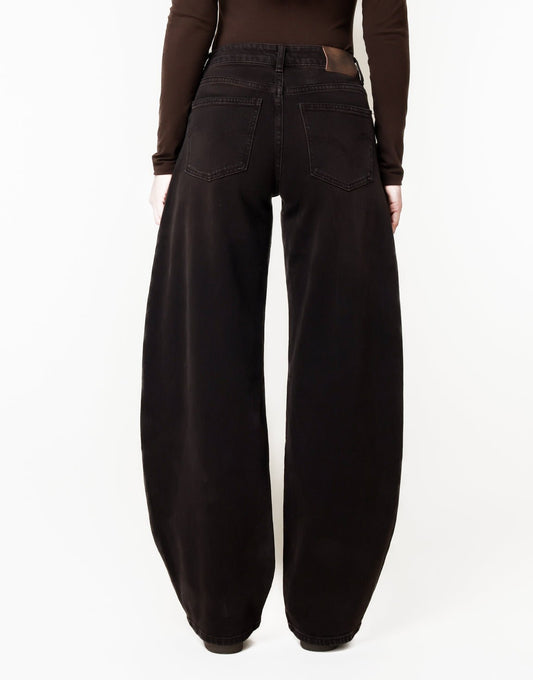 Donkerbruine Ballon - Spijkerbroek - Olivia & Kate