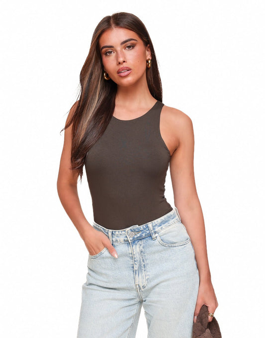 Donkerbruine Basic - Body - Olivia & Kate