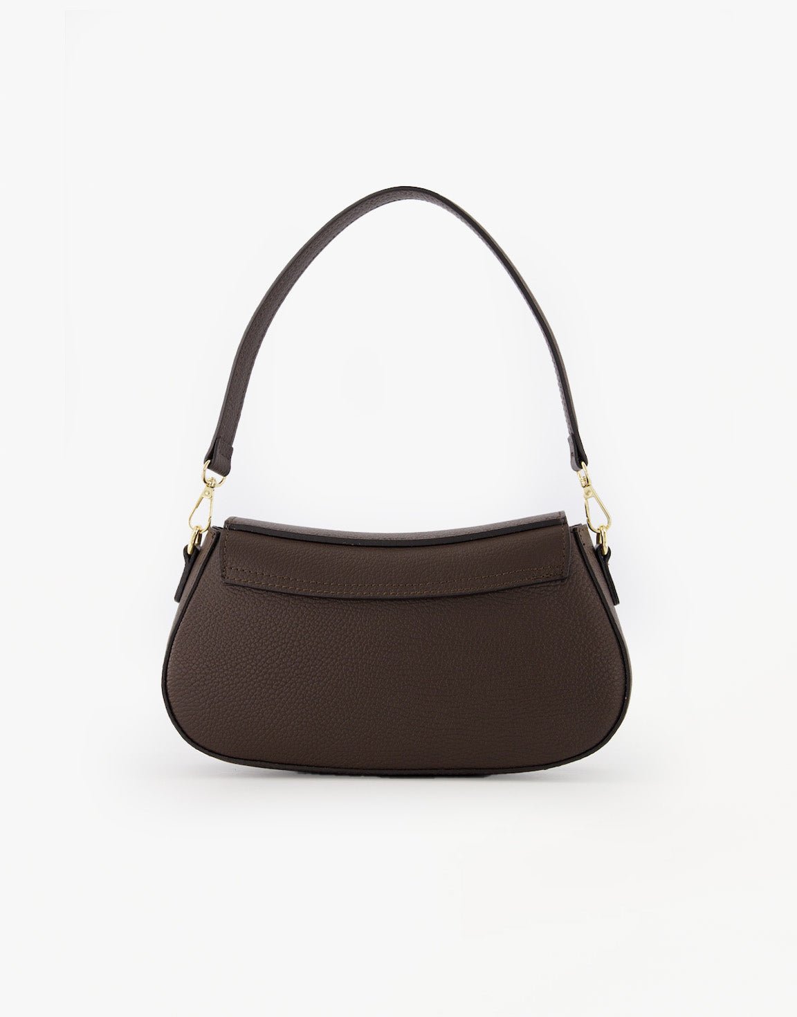 Donkerbruine Elegante Leren - Tas - Olivia & Kate