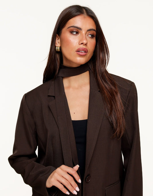 Donkerbruine Fijne Classic - Sjaal - Olivia & Kate